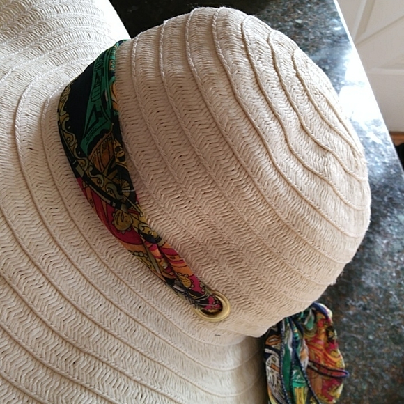 NEW Jaclyn Smith Face Saver Floppy Sun Hat / Scarf Attached UPF 50 - Picture 14 of 15